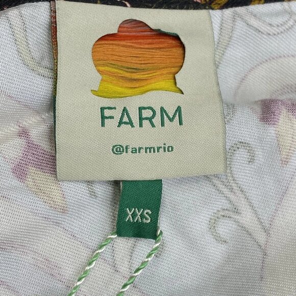 Farm Rio Women’s Flowing Beauty Maxi Dress Size XXS BlueMulti Long Sleeve V-Neck - Picture 6 of 11